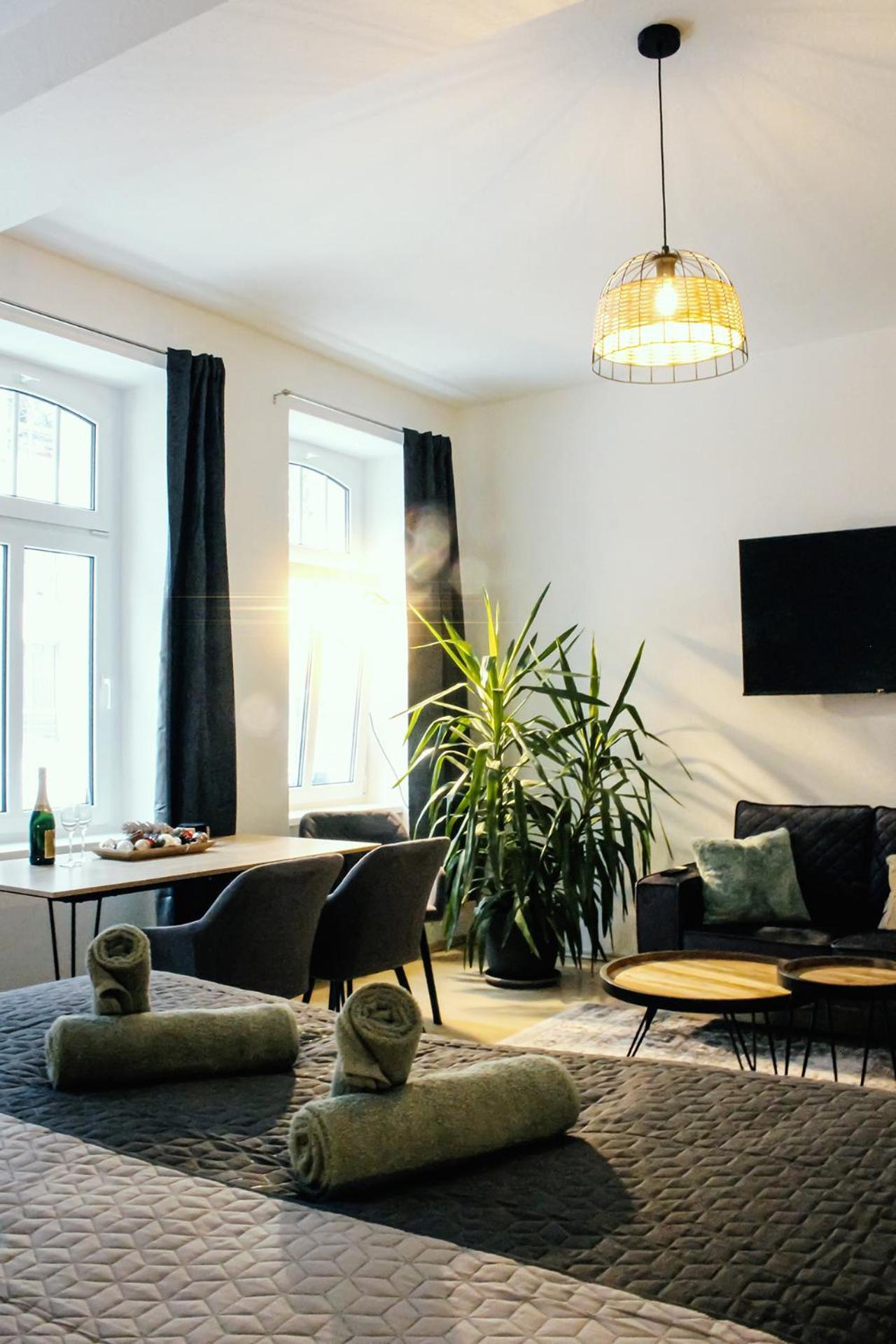Nuwilu One - Apartment Mit Balkon Im Herzen Erfurts - Magenta Tv- Netflix - Disney Bagian luar foto